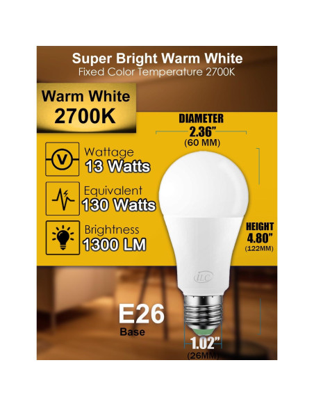 Bombillas Inteligentes iLC LED 13W RGB 2700K (Paquete de 4) Bombillas Inteligentes iLC LED 13W RGB 2700K (Paquete de 4)