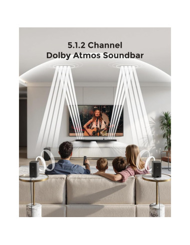 Barra de Sonido ULTIMEA Skywave F40 5.1.2ch Dolby Atmos