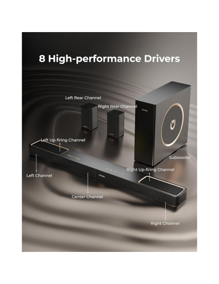 Barra de Sonido ULTIMEA Skywave F40 5.1.2ch Dolby Atmos Barra de Sonido ULTIMEA Skywave F40 5.1.2ch Dolby Atmos