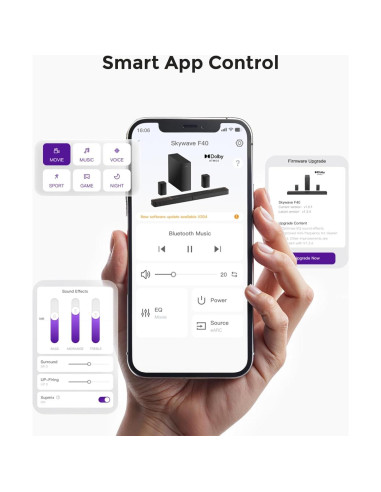 Barra de Sonido ULTIMEA Skywave F40 5.1.2ch Dolby Atmos