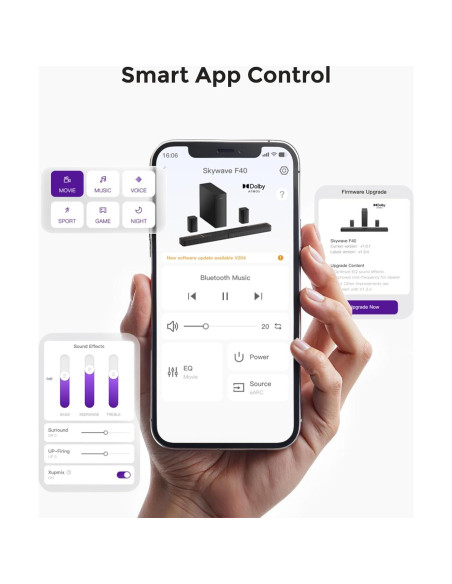 Barra de Sonido ULTIMEA Skywave F40 5.1.2ch Dolby Atmos Barra de Sonido ULTIMEA Skywave F40 5.1.2ch Dolby Atmos