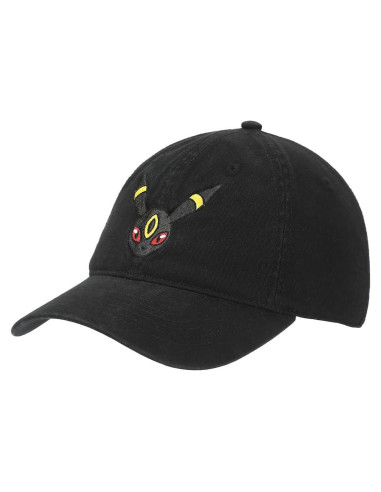 Gorra de béisbol negra Pokémon Umbreon ajustable