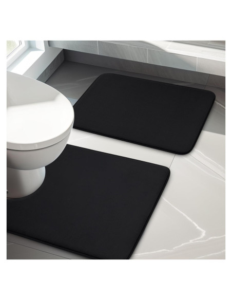 Conjunto de Alfombrillas de Baño YIHOUSE 2 Piezas Antideslizantes Conjunto de Alfombrillas de Baño YIHOUSE 2 Piezas Antideslizantes