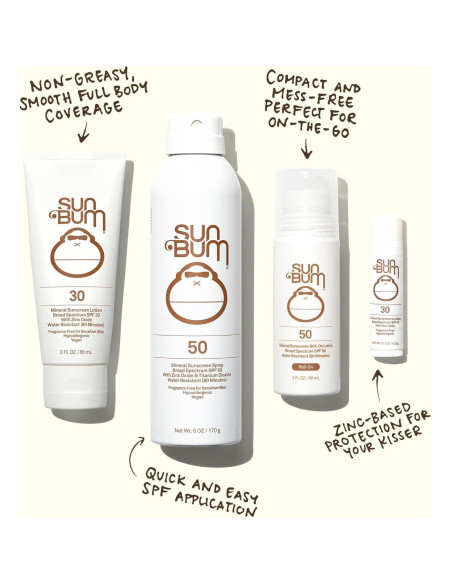 Protector Solar Mineral Sun Bum SPF 50 Spray 170 g Hidratante Protector Solar Mineral Sun Bum SPF 50 Spray 170 g Hidratante