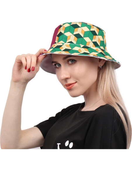Sombrero Bucket Unisex DAZCOS Ajustable para Cosplay 54-58cm Sombrero Bucket Unisex DAZCOS Ajustable para Cosplay 54-58cm