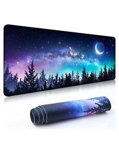 Alfombrilla de Escritorio XXL Wiabsi Luna del Bosque 89x40 cm