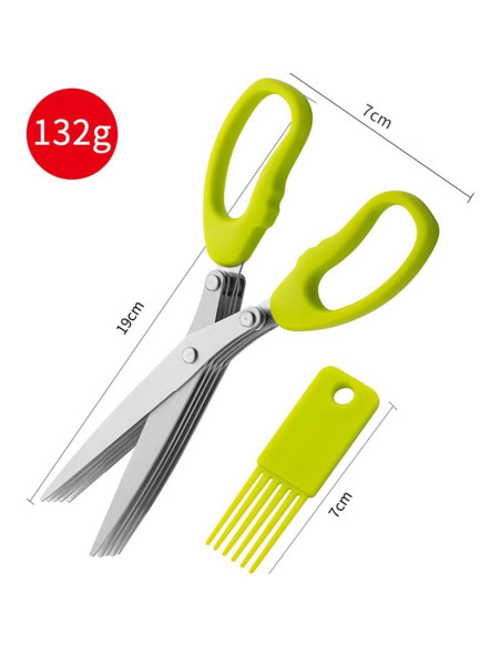 Tijeras Trituradoras BCQLI Rojo Acero Inoxidable 200g Tijeras Trituradoras BCQLI Rojo Acero Inoxidable 200g