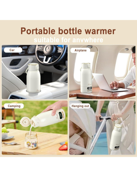 Calentador de Botellas Portátil 500ml - Multifuncional y Seguro Calentador de Botellas Portátil 500ml - Multifuncional y Seguro
