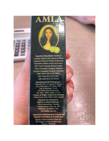 Aceite para el Cabello Dabur Amla 200ml - Nutrición Natural
