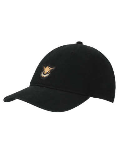 Gorra de béisbol negra Eevee Pokémon ajustable