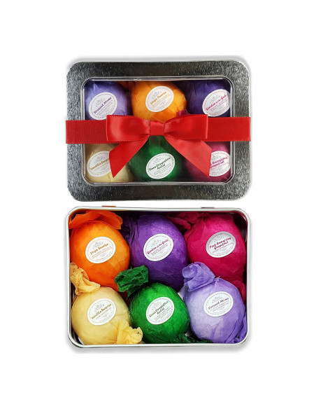Juego de Bombas de Baño Rejuvelle - 6 Fizzies Naturales 70g Juego de Bombas de Baño Rejuvelle - 6 Fizzies Naturales 70g