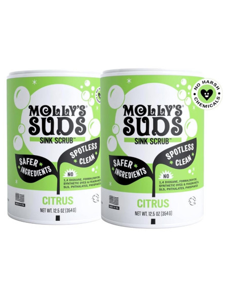 Fregado Multiusos Molly's Suds 2 Paquetes Aroma Cítricos Fregado Multiusos Molly's Suds 2 Paquetes Aroma Cítricos