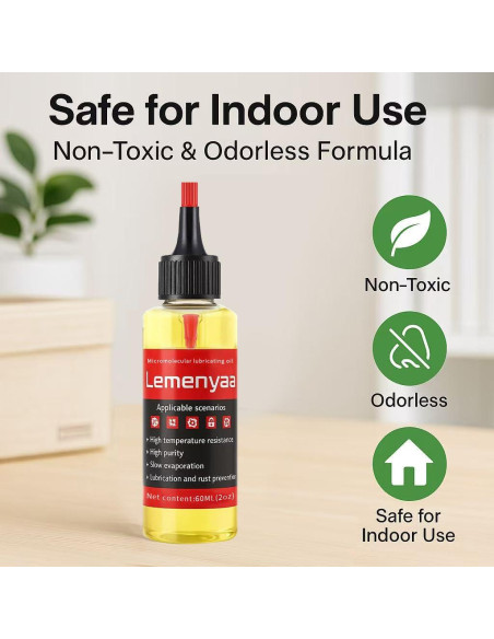 Lubricante de Silicona Lemenyaa 60ml para Bisagras y Cerraduras Lubricante de Silicona Lemenyaa 60ml para Bisagras y Cerraduras