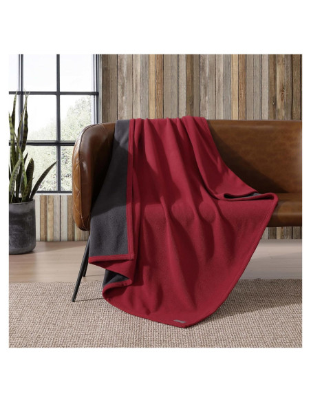 Manta de Lanzamiento Reversible Eddie Bauer 152x127 cm Rojo Manta de Lanzamiento Reversible Eddie Bauer 152x127 cm Rojo