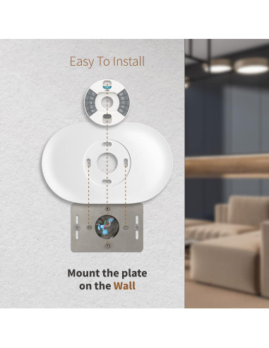 Placa de Pared para Termostato Nest Ximoon GA01837 Compatible