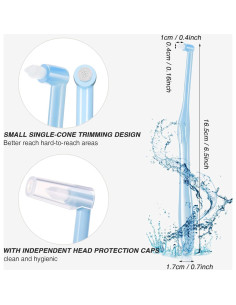 12 Cepillos Interdentales Suaves Patelai con Tapa Protectora 2