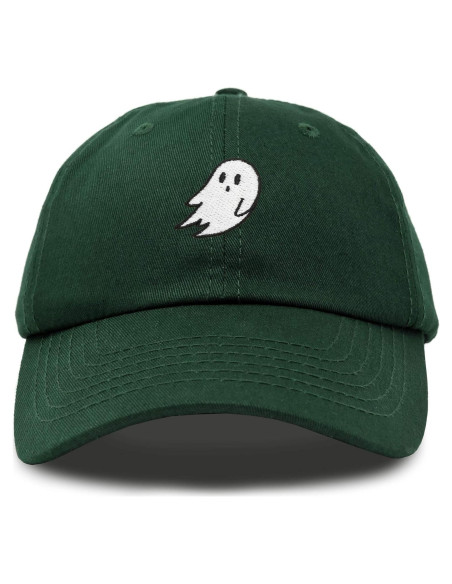 Gorra de papá bordada fantasma DALIX 100% algodón ajustable Gorra de papá bordada fantasma DALIX 100% algodón ajustable