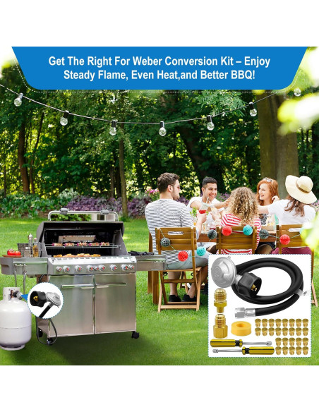 Kit de Conversión Gas Natural a Propano FJXBYWM para Parrillas Weber Kit de Conversión Gas Natural a Propano FJXBYWM para Parrillas Weber