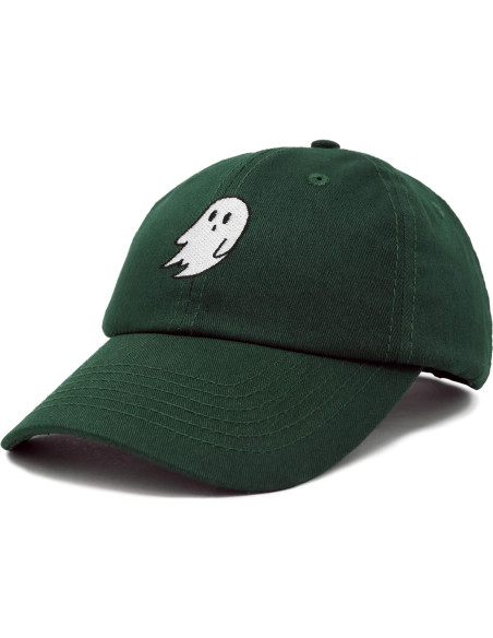 Gorra de papá bordada fantasma DALIX 100% algodón ajustable Gorra de papá bordada fantasma DALIX 100% algodón ajustable