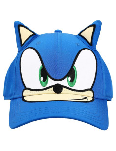 Gorra Snapback Sonic The Hedgehog Azul con Orejas de Felpa