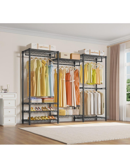 Armario Portátil Rack de Ropa VIPEK V5 403.7 kg Negro Armario Portátil Rack de Ropa VIPEK V5 403.7 kg Negro