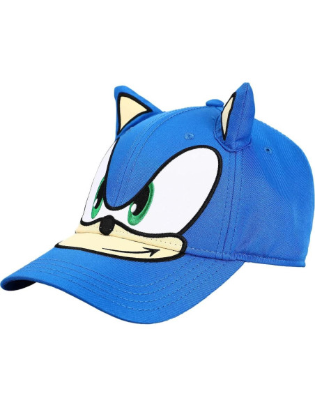 Gorra Snapback Sonic The Hedgehog Azul con Orejas de Felpa Gorra Snapback Sonic The Hedgehog Azul con Orejas de Felpa