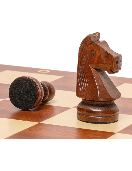Juego de Ajedrez de Madera Husaria Staunton No. 6 con 2 Reinas Extra Juego de Ajedrez de Madera Husaria Staunton No. 6 con 2 Reinas Extra