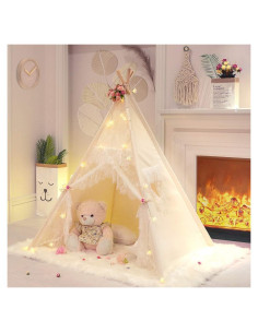 Tienda Tipi de Encaje para Niñas TreeBud 1.52m Color Marfil