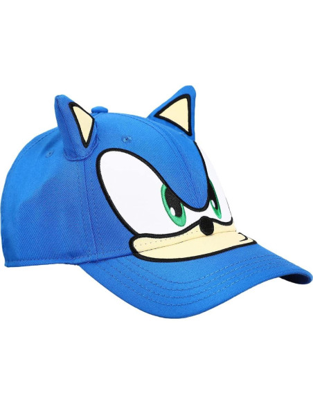 Gorra Snapback Sonic The Hedgehog Azul con Orejas de Felpa Gorra Snapback Sonic The Hedgehog Azul con Orejas de Felpa