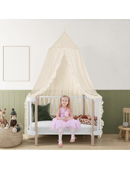 Dosel de Cuna Beige Jiangcha - Red Mosquitera 240 cm Dosel de Cuna Beige Jiangcha - Red Mosquitera 240 cm