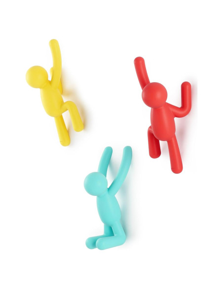 Ganchos de Pared Umbra Buddy Set de 3 Multicolores 2.3 kg Ganchos de Pared Umbra Buddy Set de 3 Multicolores 2.3 kg