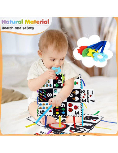 Alfombrilla de Juego Sensorial beiens para Bebés 0-12 Meses