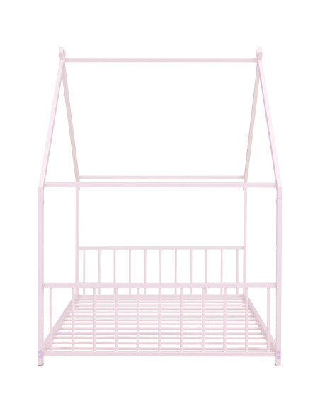 Cama Montessori Individual Bellemave Rosa Casa en el Suelo Cama Montessori Individual Bellemave Rosa Casa en el Suelo