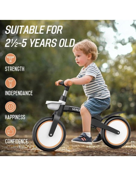 Bicicleta de Equilibrio SEREED B208 Plegable 12" Negro Bicicleta de Equilibrio SEREED B208 Plegable 12" Negro
