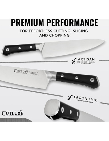 Set de cuchillos de cocina Cutluxe 5 piezas acero inoxidable