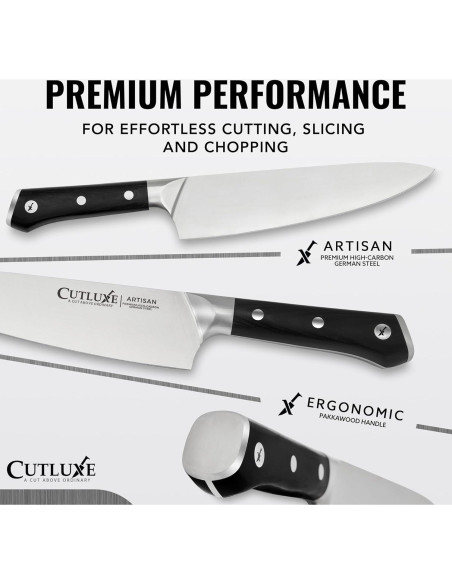 Set de cuchillos de cocina Cutluxe 5 piezas acero inoxidable Set de cuchillos de cocina Cutluxe 5 piezas acero inoxidable