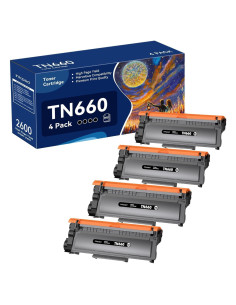 Cartucho de Tóner TN660 Inkpad Alta Capacidad 4 Unidades