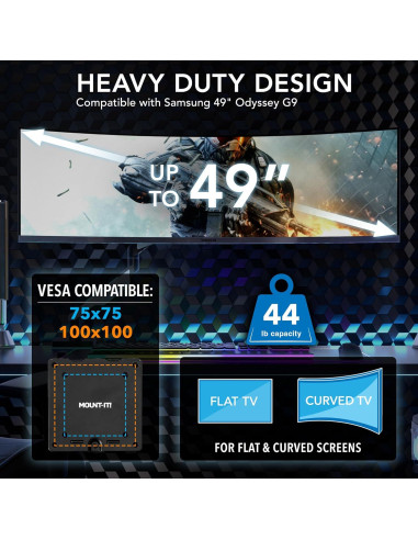 Soporte de Monitor Ultrawide Mount-It! MI-4881 hasta 49"