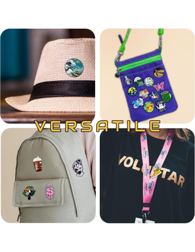 Pins de esmalte AAVEDGE - Cruz y Jesucristo para mochilas