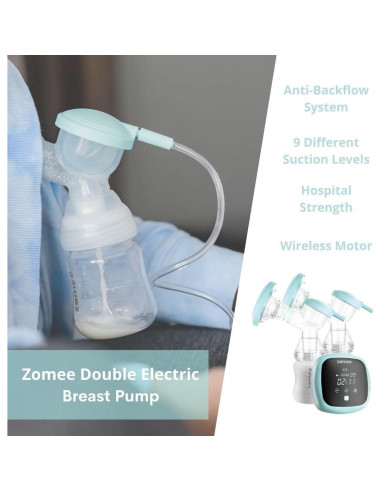 Extractor de Leche Eléctrico Doble Zomee Z1 | 9 Niveles de Succión