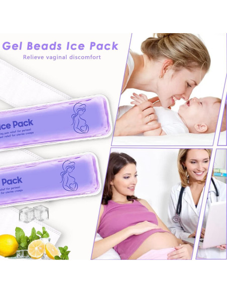 Paquetes de Hielo Perineales Reutilizables Couleurs - 2 Almohadillas + 5 Mangas Paquetes de Hielo Perineales Reutilizables Couleurs - 2 Almohadillas + 5 Mangas