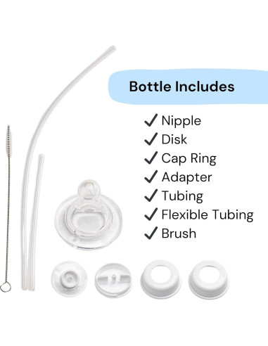 Botella Anti-Cólico Sin Manos 9 oz - León para Bebés 3m+