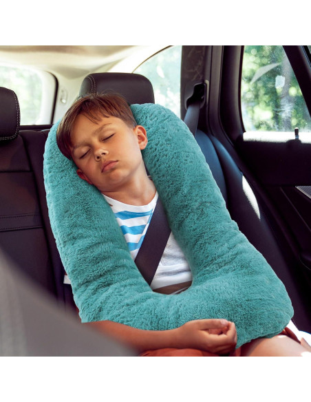 Almohadas de Viaje Hoteam 2 Pcs Turquesa Soporte Cuello Almohadas de Viaje Hoteam 2 Pcs Turquesa Soporte Cuello