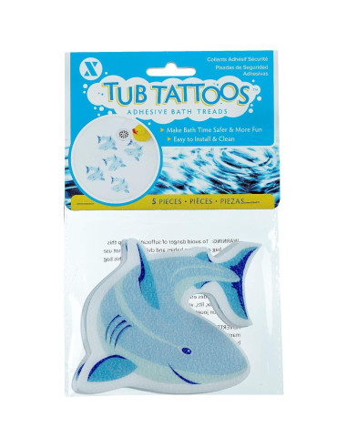 Adhesivos Antideslizantes SlipX Solutions Tatuajes Tiburón 5 Pzas