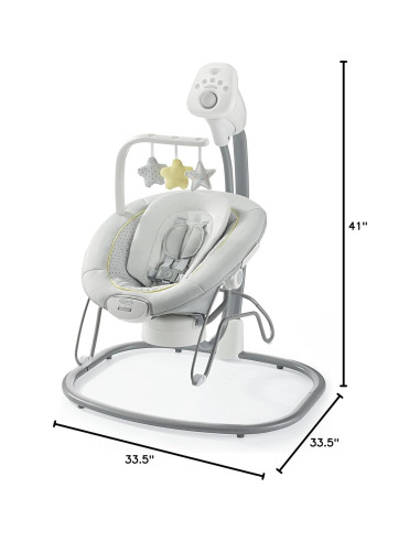 Columpio y Silla Portátil Graco Sway2Me Watson con Música