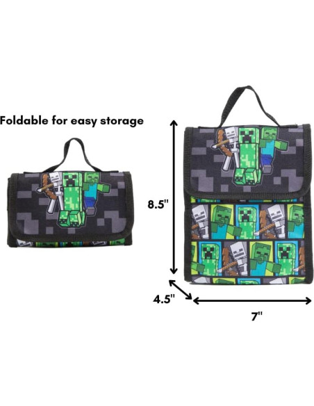 Conjunto Mochila Minecraft 5 Piezas 40.6 cm Unisex Conjunto Mochila Minecraft 5 Piezas 40.6 cm Unisex