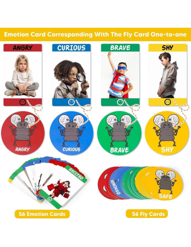 Juego Emocional Garybank con 56 Tarjetas para Niños