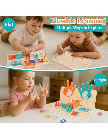 Juguete de Aprendizaje Montessori WOODENFUN 2-8 Años Matemáticas Juguete de Aprendizaje Montessori WOODENFUN 2-8 Años Matemáticas