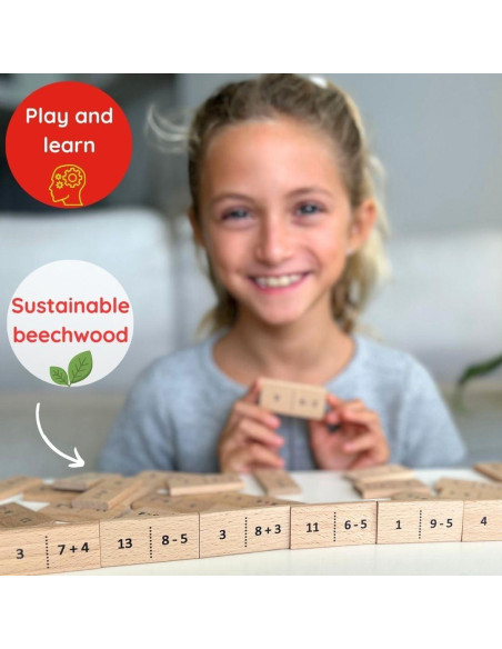 Juego de Dominó Matemático Extasticks Suma y Resta 6+ Juego de Dominó Matemático Extasticks Suma y Resta 6+