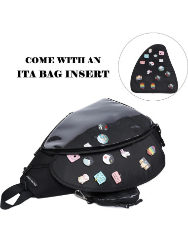 Mochila ITA Bag Kawaii Cherry Sauce Mediana para Pins